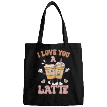 Discover I Love You A Latte Retro Valentines Bags