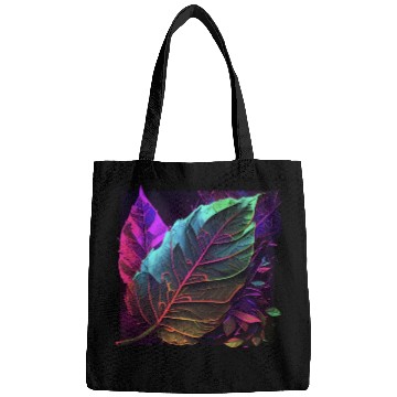 Discover Vibrant Leaf Synthwave Bags