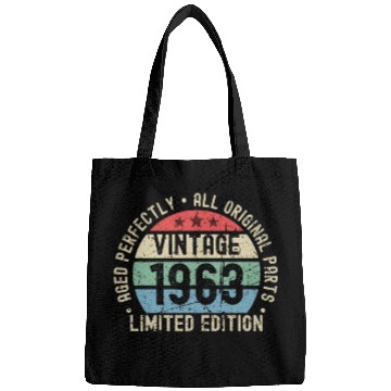 Discover 60th Birthday Vintage 1963 Bags