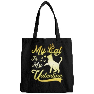 Discover Cat Valentine Humor Kitties Lover Bags