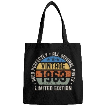 Discover 60th Birthday Vintage 1963 Bags