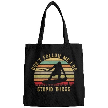 Discover Wake Boarding, Don't follow me I do stupid things Bags