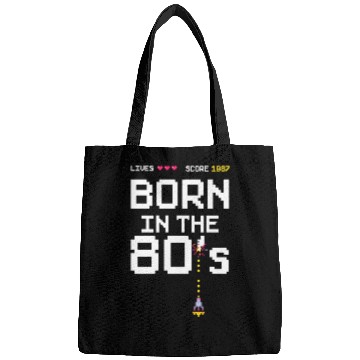 Discover 1987 Birtday Retro Gamer Pixel Born in the 80s Bags