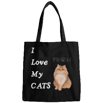 Discover I love my cats - Meow Bags