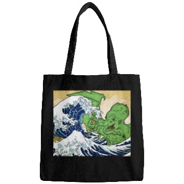 Discover The Great Wave off Octopus Bags