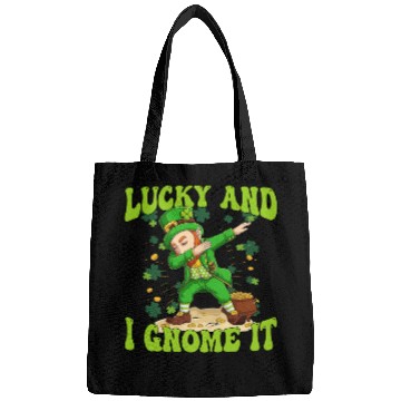 Discover lucky And I Gnome It St Patricks Day Dapping Bags