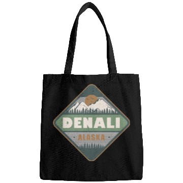 Discover Denali Alaska US Vintage Hiking Design Bags