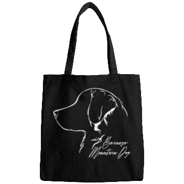 Discover Funny Bernese Mountain Dog Profile dog mom Bags