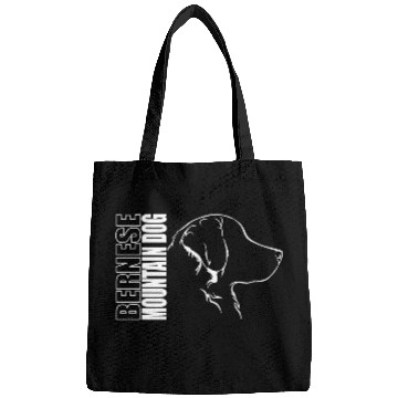 Discover Funny Bernese Mountain Dog Profile dog mom Bags