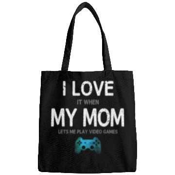 Discover Funny Gamer I Love Mom Video Games Gaming Bags