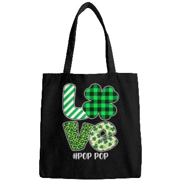 Discover Love Pop Pop Green Plaid Leopard Shamrock Bags