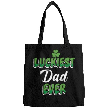 Discover St. Patrick's Day saying Luckiest Dad ever Bags