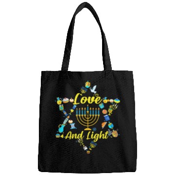 Discover Love and Light Hanukkah Bags Jew Menorah Jewish C