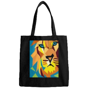 Discover Abstract Geometric Lion Bags