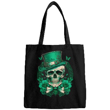 Discover Sugar Skull Saint Patricks Day of Dead Bags