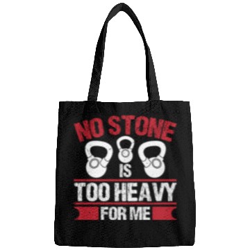 Discover Strongman no stone too heavy fitness bodybuilding Bags