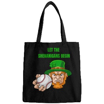 Discover Let The Shenanigans Begin Baseball St Patrick's Da Bags