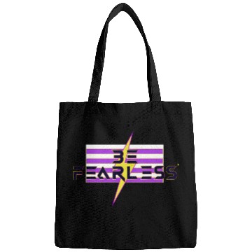 Discover Be Fearless Flag w/Bolt (white text) Bags