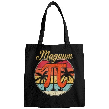 Discover Magnum Pi Math Pi Day Retro Bags