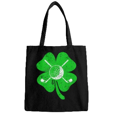Discover Retro Irish Shamrock Golf Sports Lover St Patrick Bags