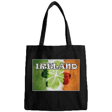 Discover St Patrick's Ireland Flag four leaves Clover Bags