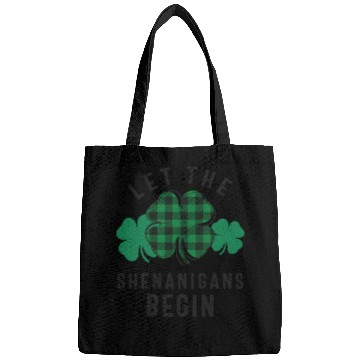 Discover Let The Shenanigans Begin Shamrock St Patricks Day Bags