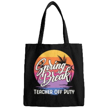Discover Spring Break Squad Retro Spring Break Teacher Bags