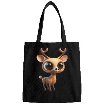 Discover Cute deer cartoon character Bags