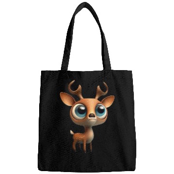 Discover Cute deer cartoon character Bags