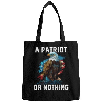 Discover A Patriot or Nothing American Bald Eagle Bags