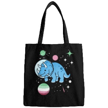 Discover Abrosexual Pride Triceratops Astronaut Bags