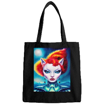 Discover "Alien Cat Woman" Bags