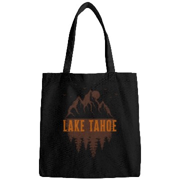 Discover lake tahoe retro mountain Bags