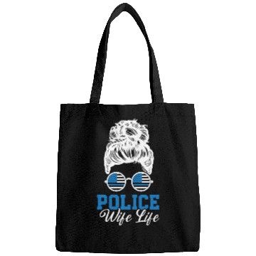 Discover Police Wife Life Cop Law Enforcement Officer Bags