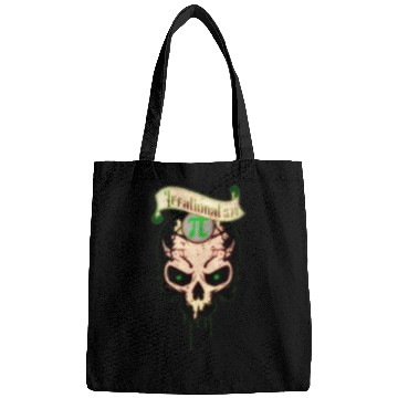Discover PI Day Irrational Skull Forest Green Edition Bags