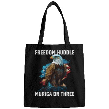 Discover Freedom Huddle Murica On Three Fourth Of July Bags