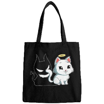 Discover Funny Angel Devil Cat Bags Sweet Dearly Kitty D