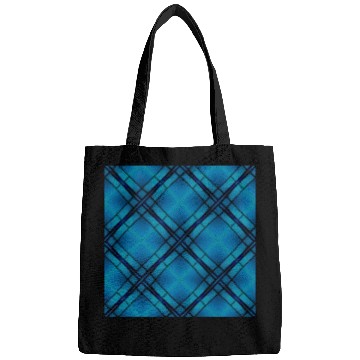 Discover Elevate Your Style with the Blue Tartan Pattern T- Bags