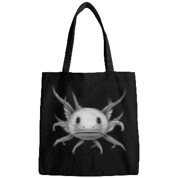Discover axolotl staring at you - original color Bags