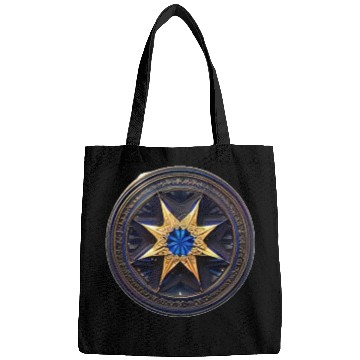 Discover gold star with design Bags