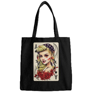 Discover Rockabilly 50s Pin Up Zombie Psychobilly Ace Card Bags