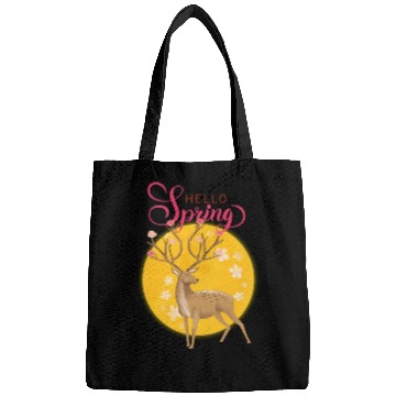 Discover Hello Spring with cute deer Bags