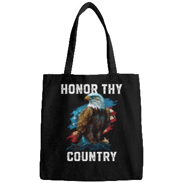 Discover Honor Thy Country American Bald Eagle America USA Bags