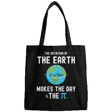 Discover Earth day and Pi day gift for math teachers 2023 Bags