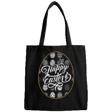 Discover Happy Easter Motif Easter Eggs Funny Easter Bunny Bags
