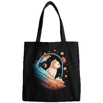 Discover Astronaut Cat Space Cat on Galaxy Cat Lover Bags