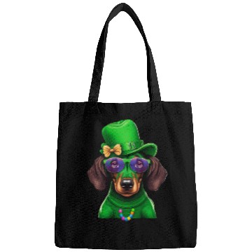 Discover St. Patricks Day Dachshund Wiener Dog Shamrock Bags