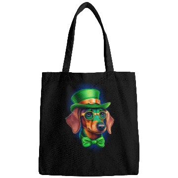 Discover St. Patricks Day Dachshund Wiener Dog Shamrock Bags