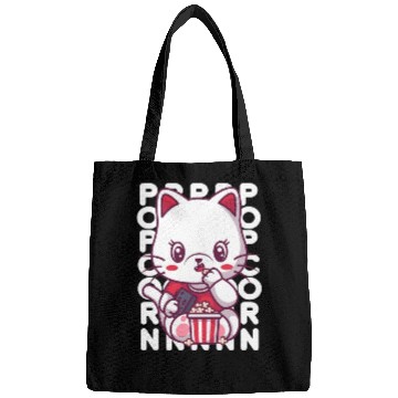 Discover Cat Eating Popcorn Bags