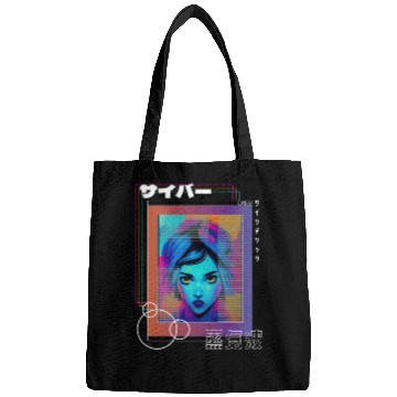 Discover Psychedelic Cyberpop Japanese Vaporwave Aesthetic Bags
